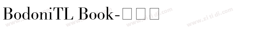 BodoniTL Book字体转换